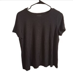J. Jill black square pattern shirt small